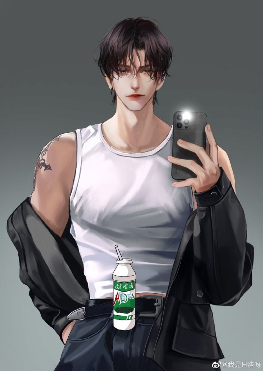 身材颜值都顶级的颜司卓,这就是王晋的快乐吗?画师见水印