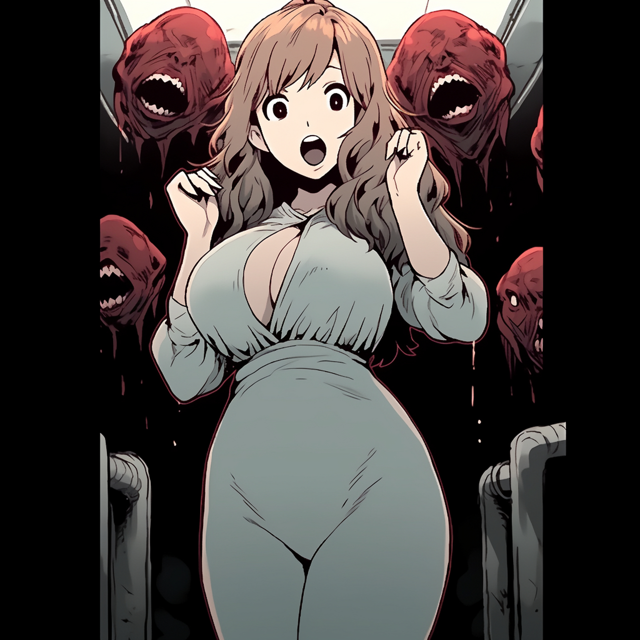 超凶的卡通人物!#极品性感美女