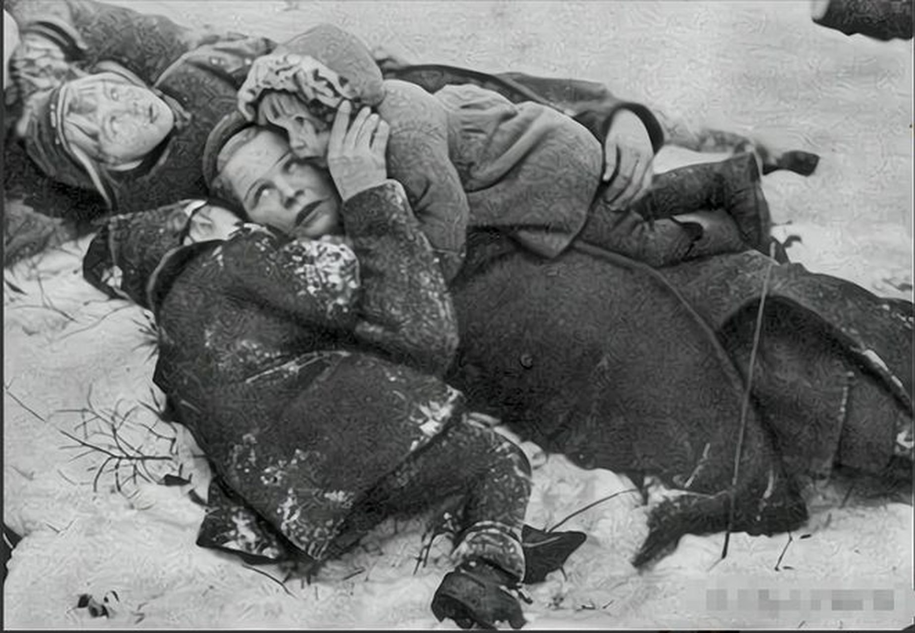 1939年,在苏芬冬季战争期间,一位芬兰女子带着她的年幼孩子们试图逃离