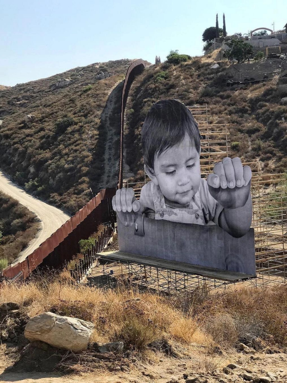 来自法国街头艺术家jr巨型肖像艺术