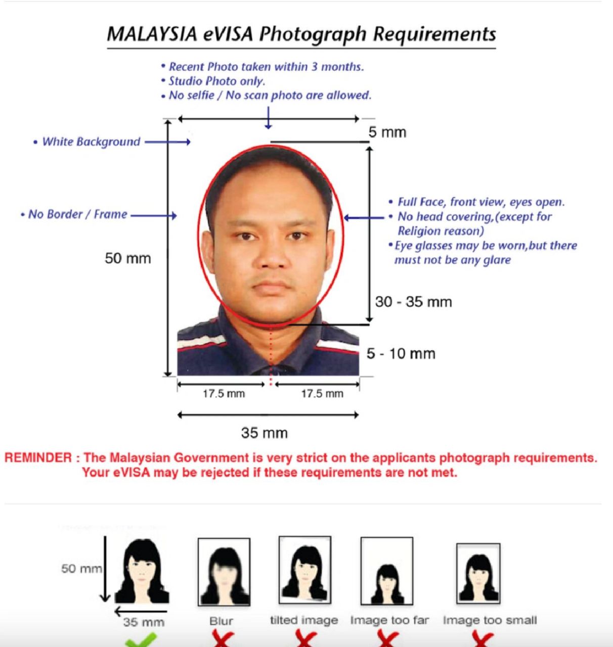马来西亚签证照片尺寸大小及手机制作方法  我们都知道签证是一个人的