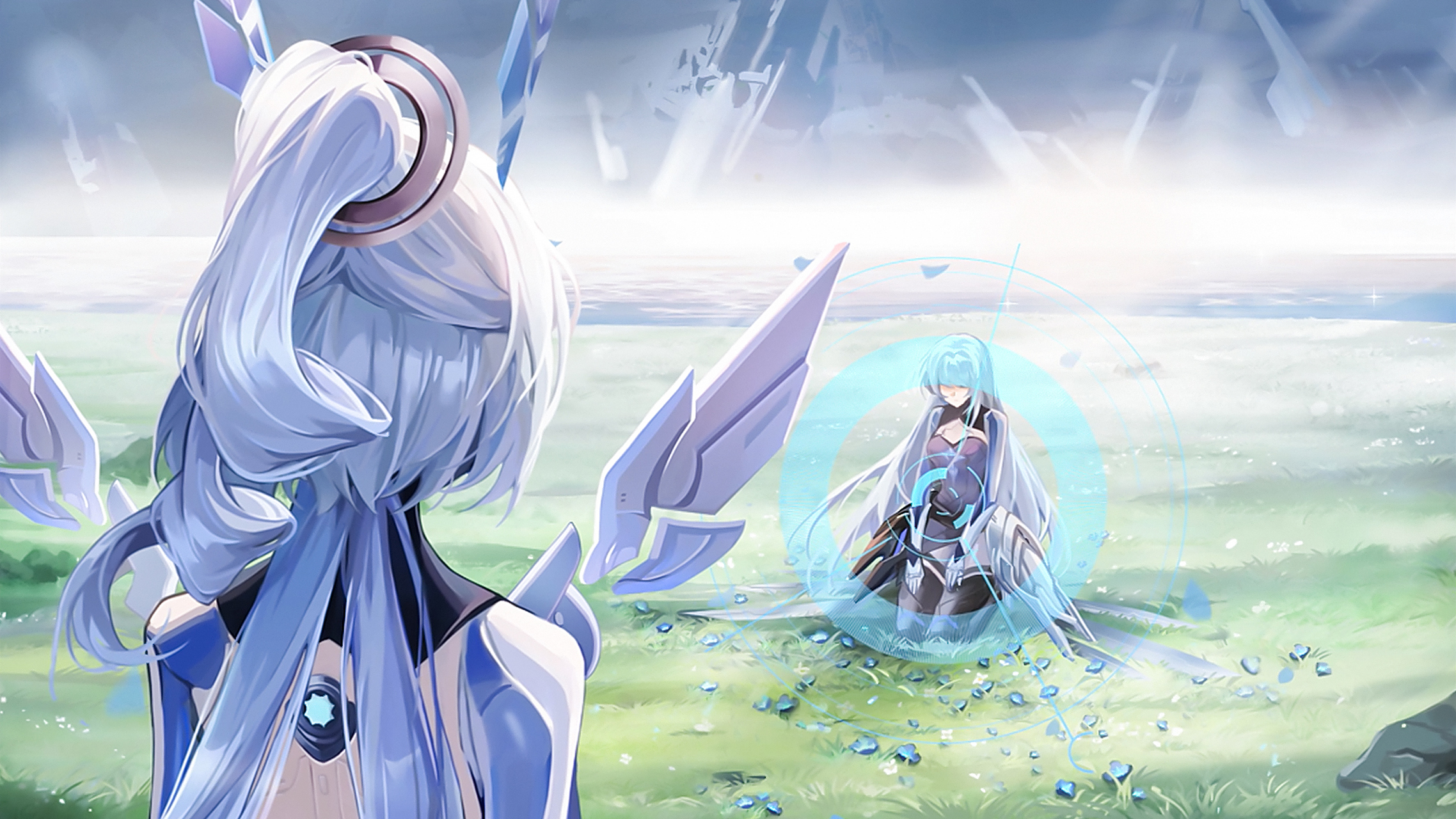 动漫壁纸|王者荣耀公孙离新皮肤"记忆之芯"高清壁纸:一个小小的机器人