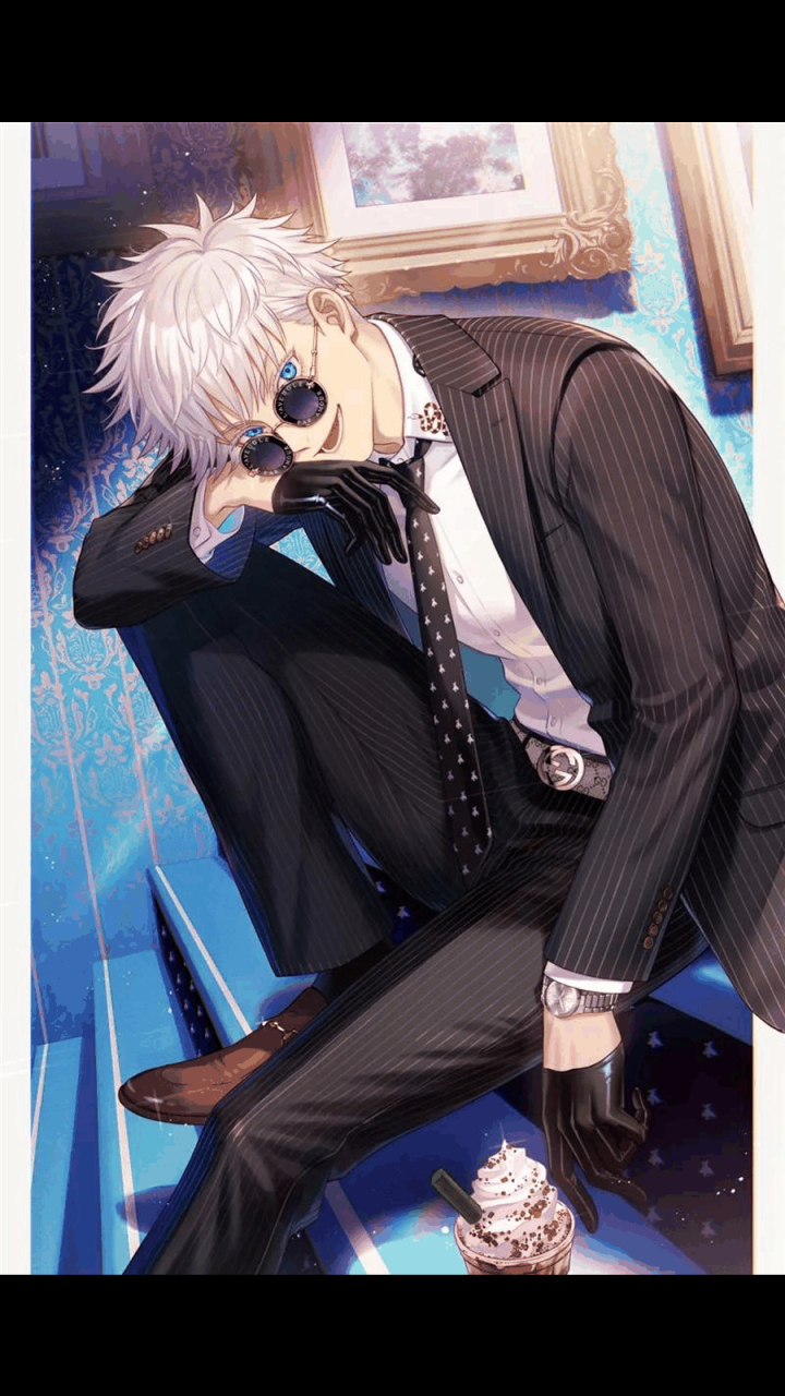 gif创作人# 五条悟西装也太帅了 [爱慕] #二次元美图# #手机壁纸