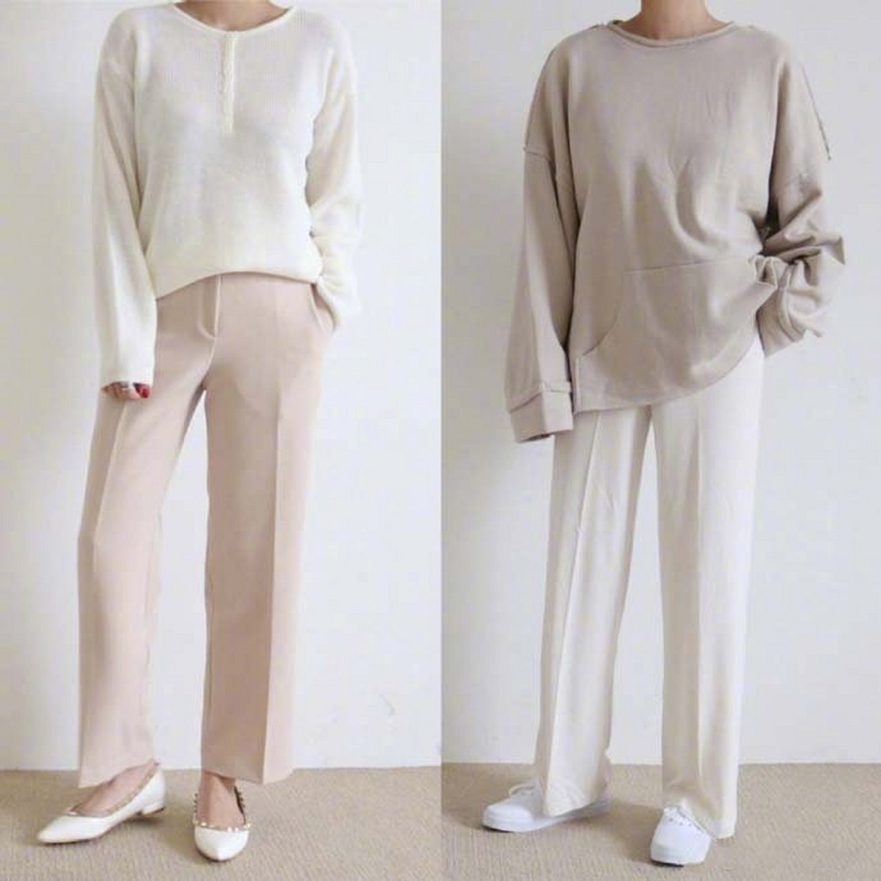 简约的设计和马卡龙色系服装搭配参考