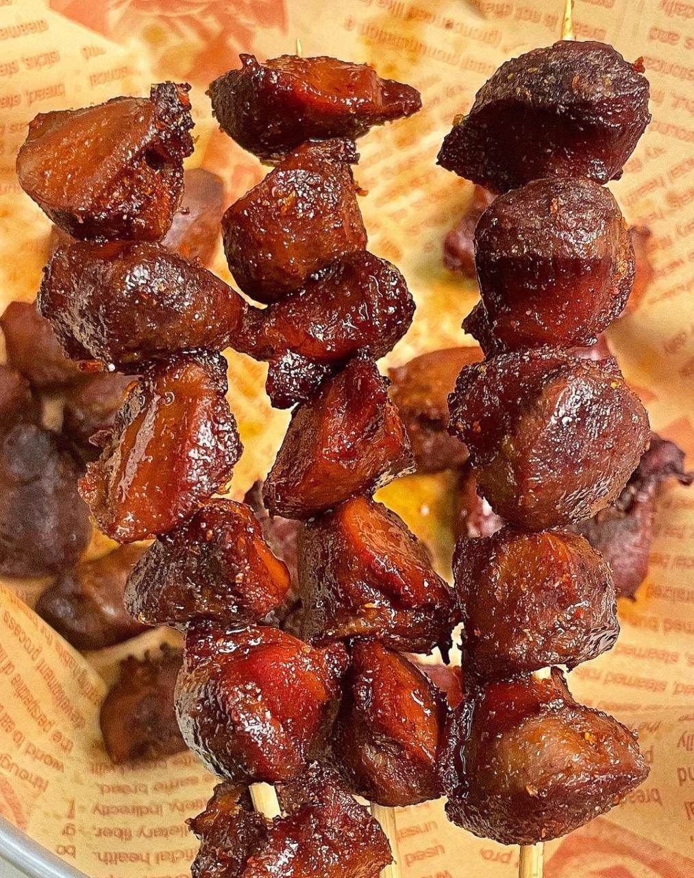 烧烤店同款鸭胗烤得香辣有嚼劲! 外焦里嫩的,真的好好吃!