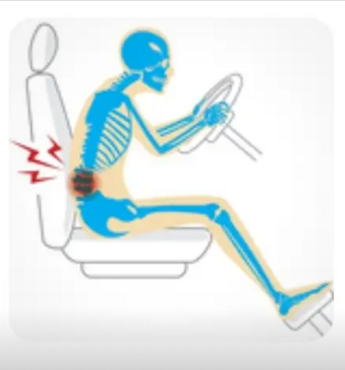 开车时间久一点就腰痛有什么方法吗?