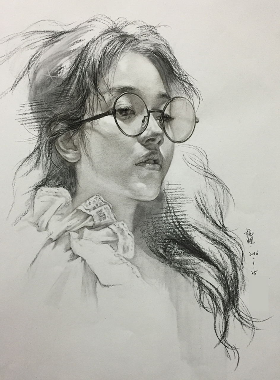 柒号画院杨煌老师素描作品#艺考