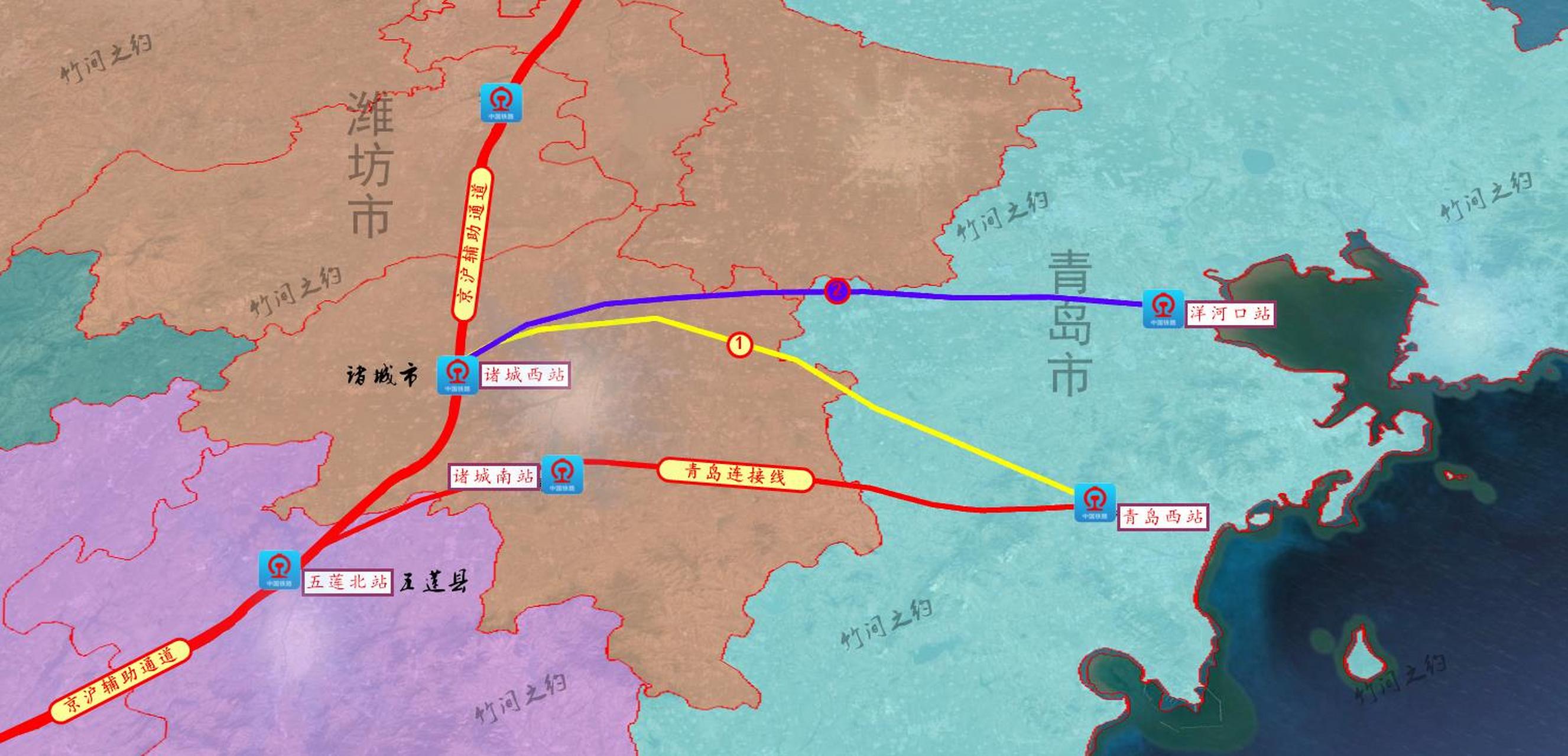 青岛至诸城轻轨线路图图片