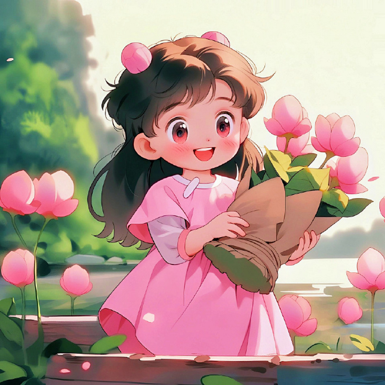 粉嘟嘟花仙小萌妹可爱头像 676767 #ai绘画# #九月动态激励计划