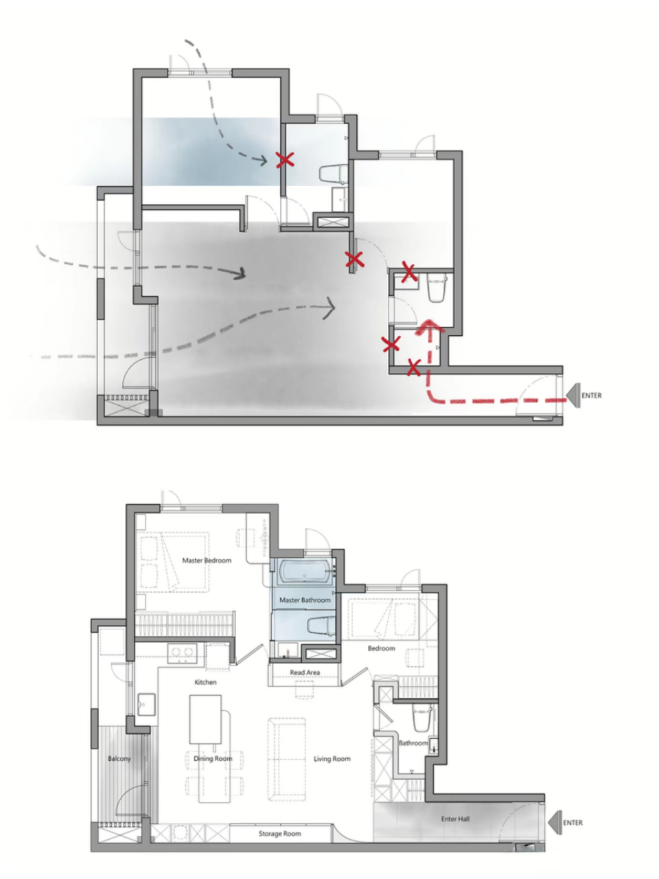 90后工程师的60㎡极简原木之家,客餐厨一体 屋主是个年轻的工程师