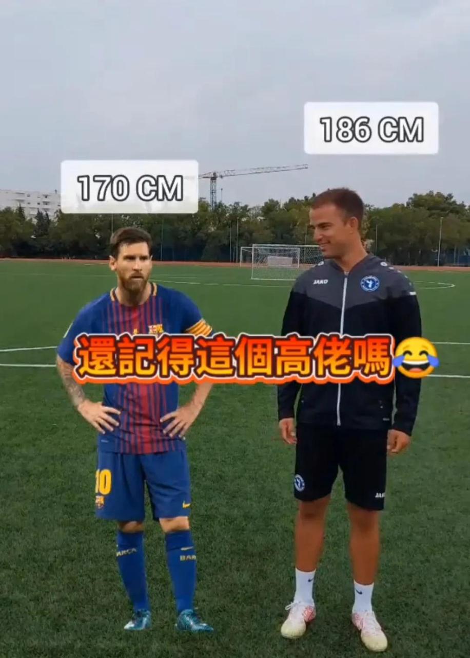 梅西,c罗,伊布,克劳奇身高对比图.