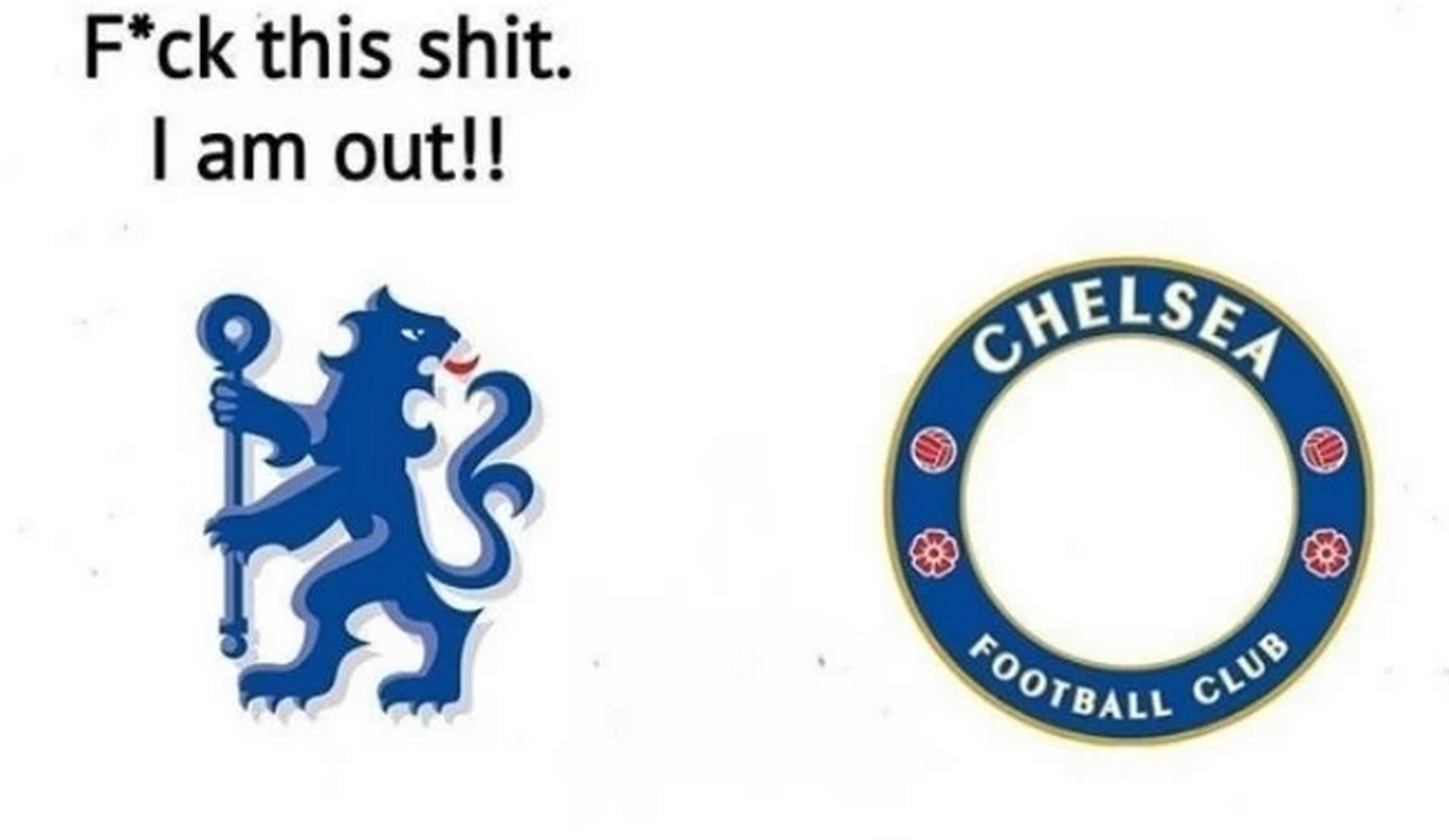 图一:切尔西队徽日常气愤出走!  图二:伯利头痛等级max!