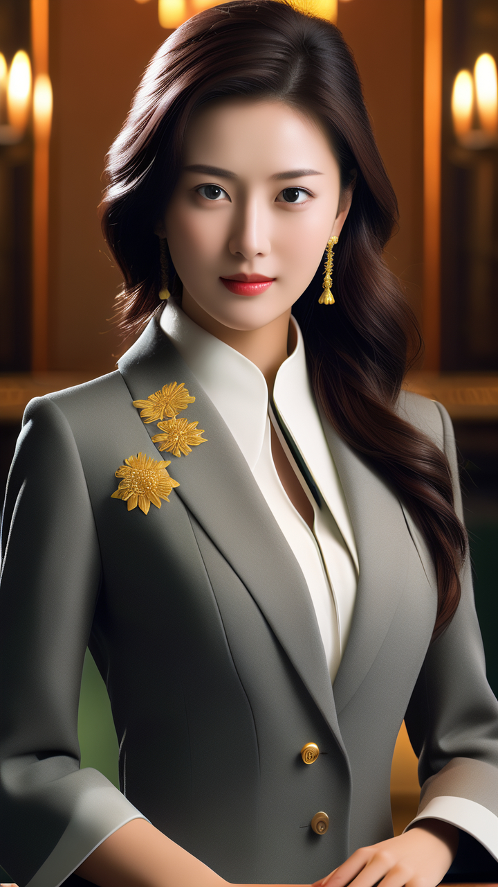 ai绘画# #ai绘画美女写真# #ai二次元绘画# 霸道女总裁之猜猜服适是