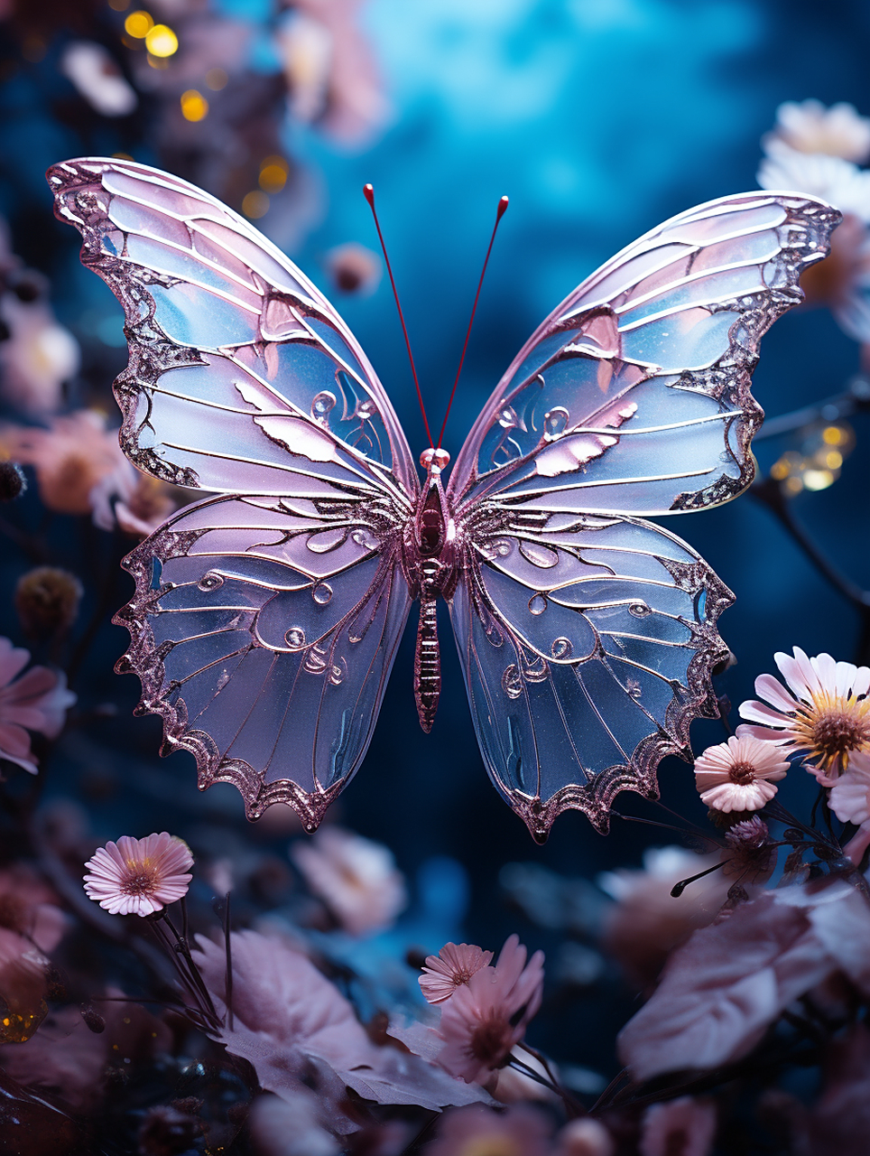 闪闪发光的大蝴蝶