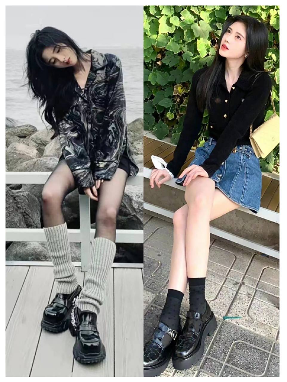 整理了鞠婧祎的鞋子~ 发现小鞠好爱厚底鞋 不管是运动鞋 还是乐福鞋总