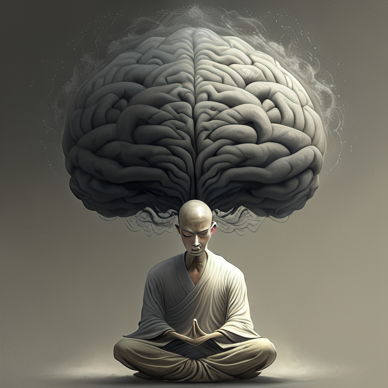 何思何虑只寂然,由来心静类修禅.闲适,开阔,朦胧#百度ai绘图黑科技