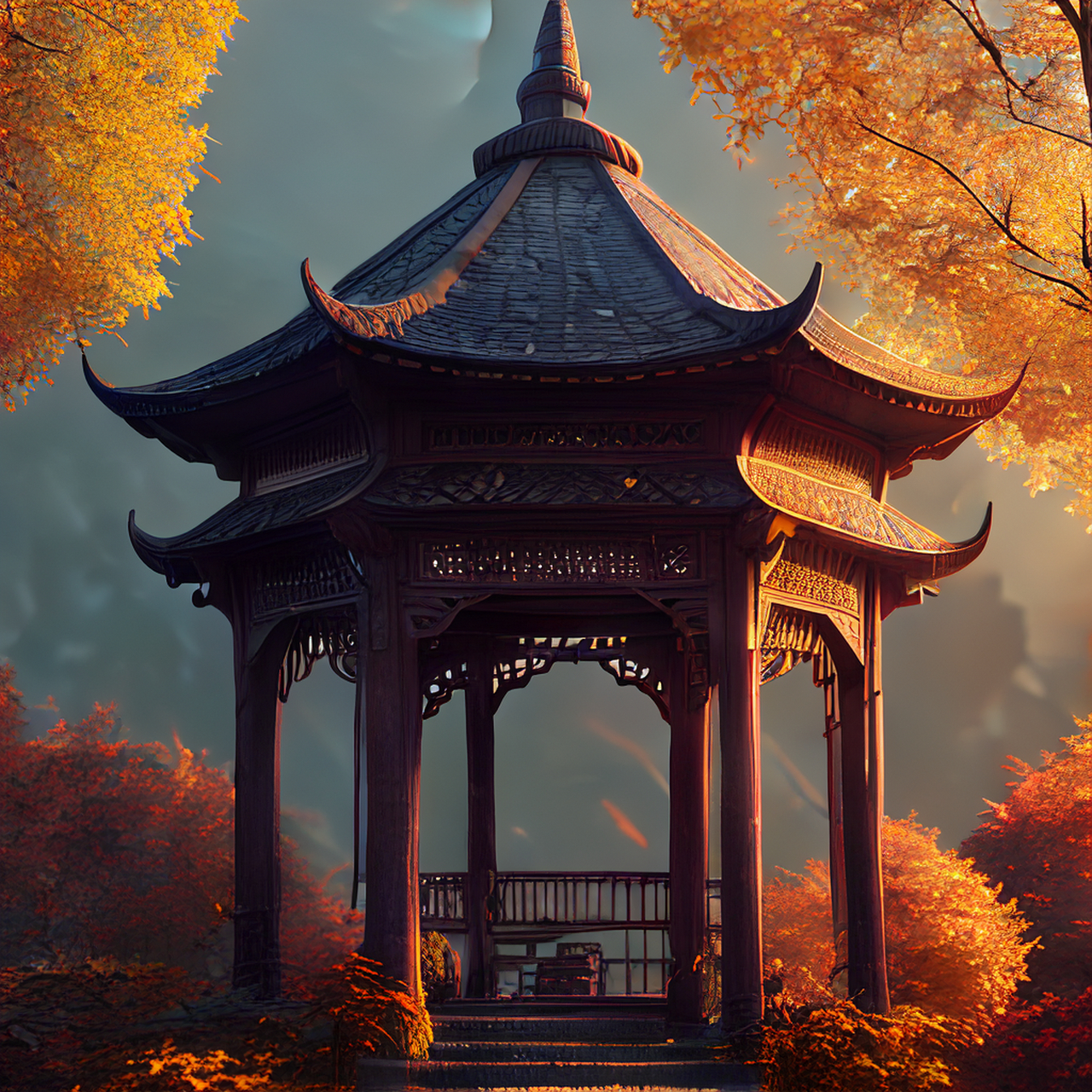 百度ai绘图黑科技#壁纸,微视图,古风绘画,中国风,描绘古诗词,古典美.