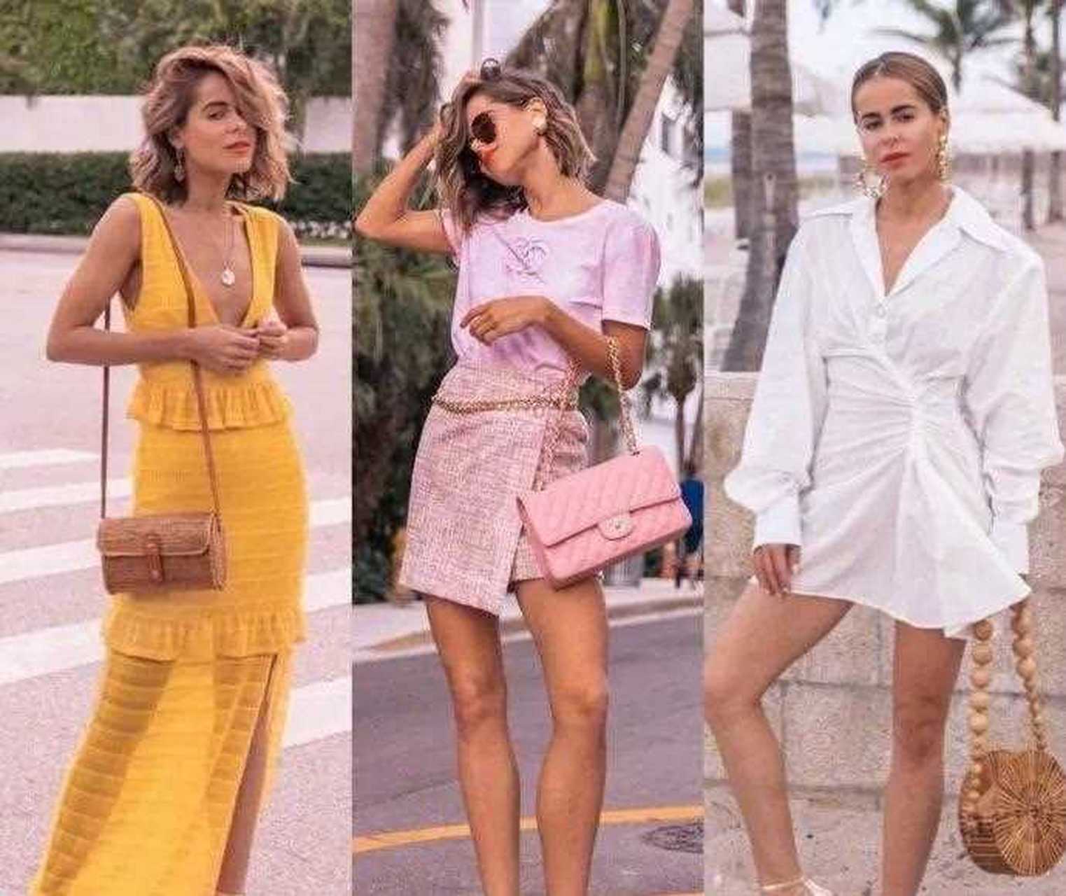 迈阿密时尚博主精致时髦的法式风情穿搭!小个子也能穿出大长腿[得意]