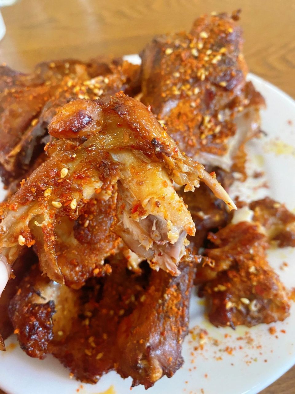 香喷喷的烤鸡架,烤箱版东北烤鸡架 详细做法 我被i7风炉烤箱的颜值迷