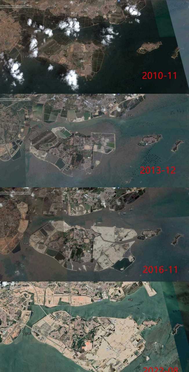 18平方公里,厦门新机场选址大嶝岛后,经过一系列的填海造地操作,现在