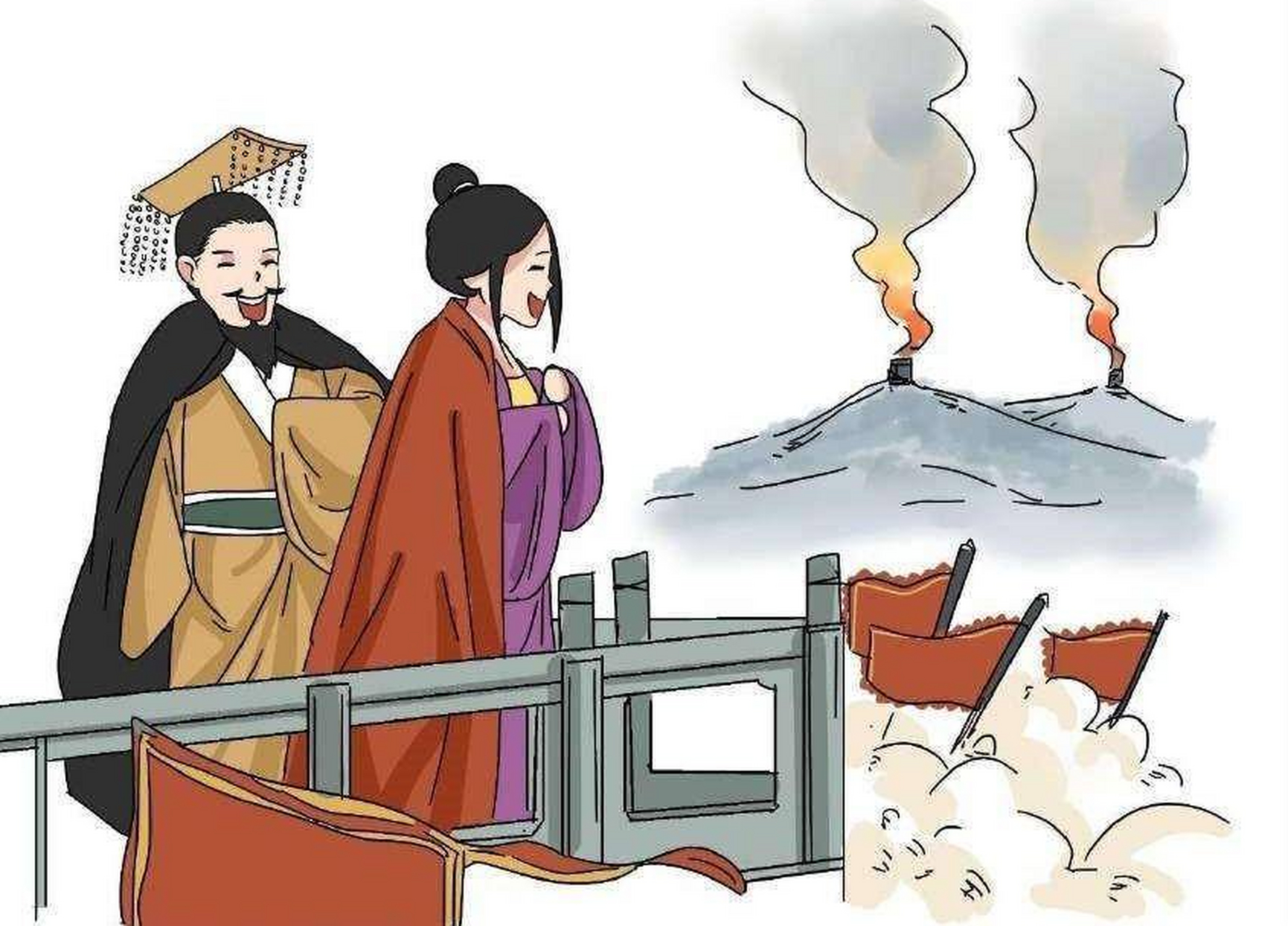 第三个"红颜祸水"来了,--褒姒.周幽王为了博美人一笑烽火戏诸侯!