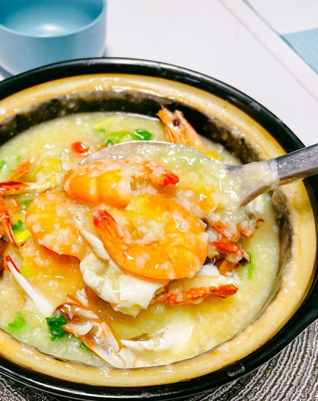 营养鲜美|砂锅虾蟹粥 小仙女们大家早上好哇,今晚给大家分享的是非常