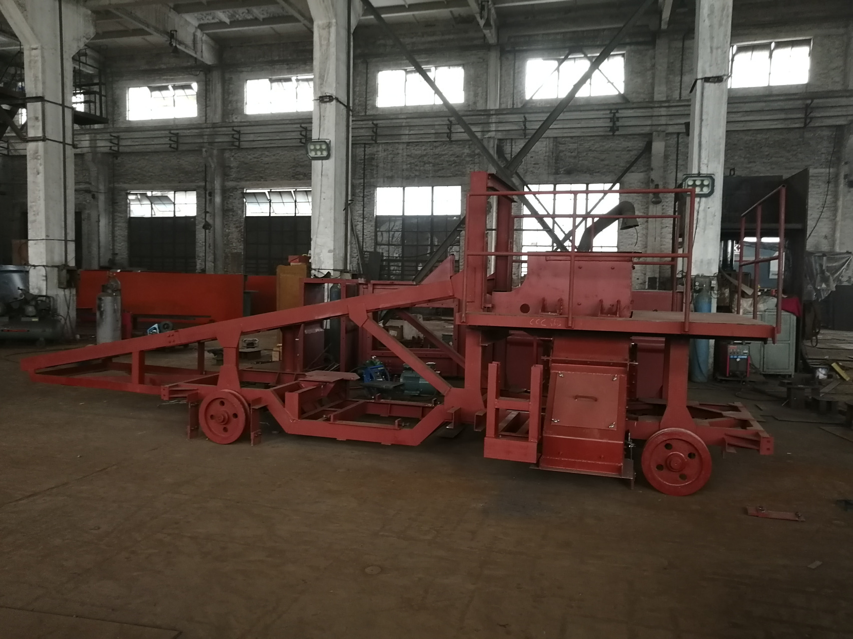 带式输送机厂家#  皮带输送机卸料小车是皮带输送机单独的一个部件