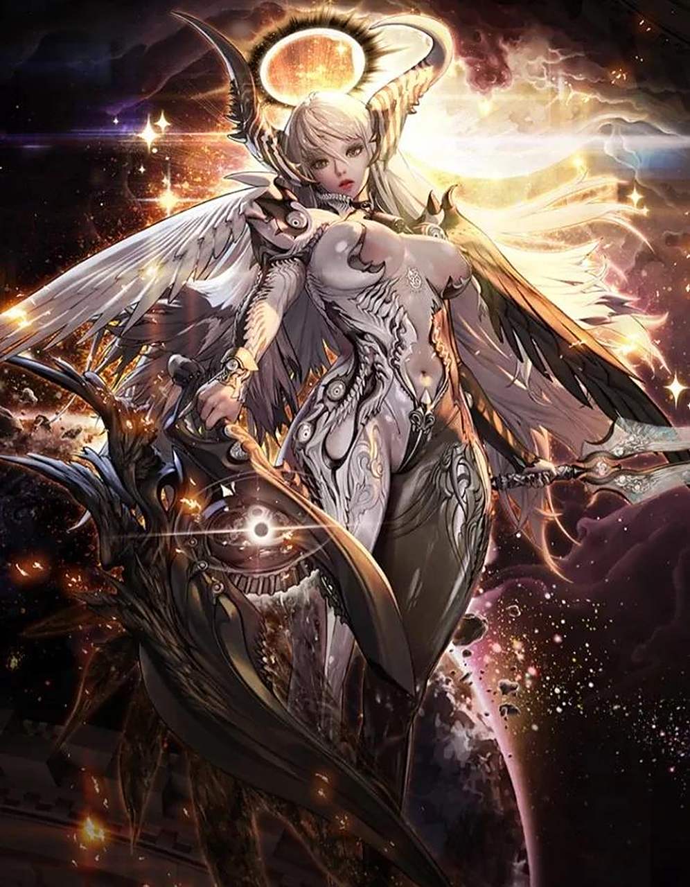 gif创作人# 动漫女战士cg原画图片