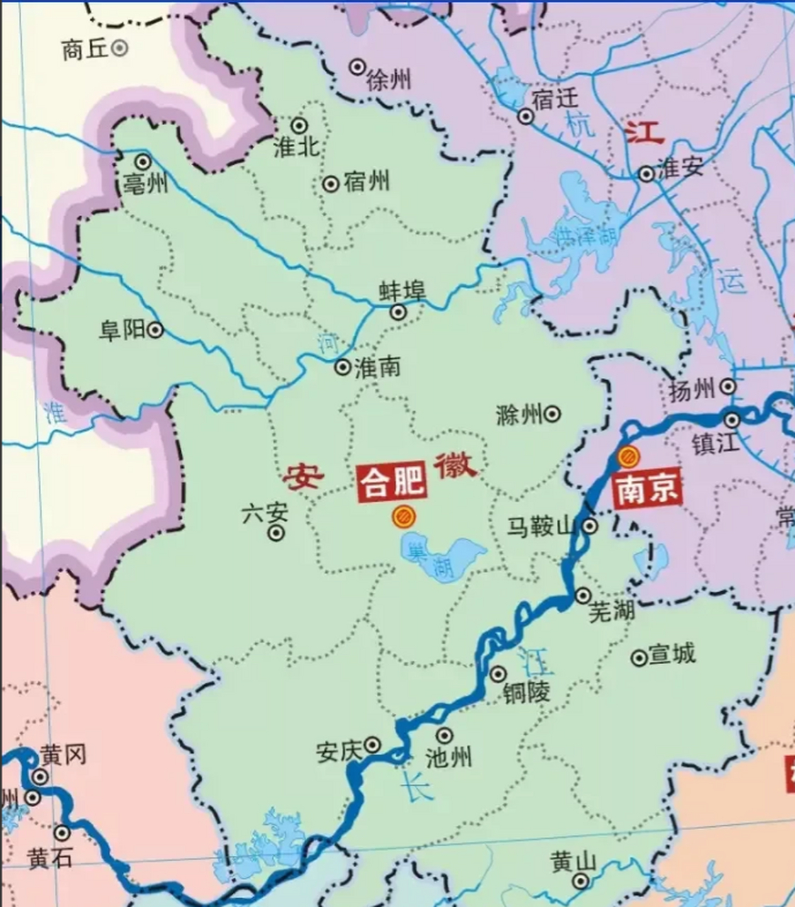 长江沿线城市地图图片