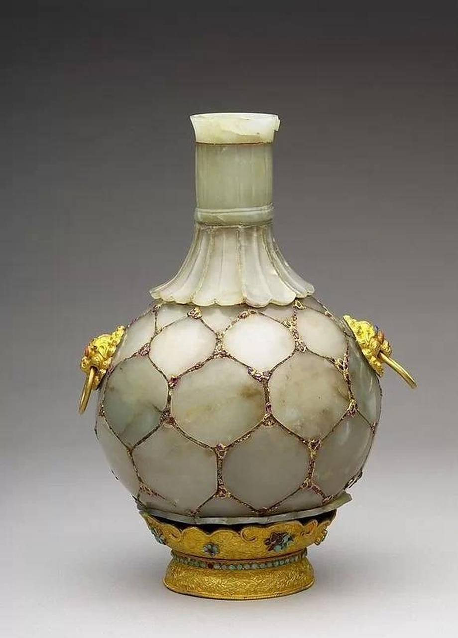 玉器# 这是台北故宫博物院收藏的一组清代痕都斯坦玉器.