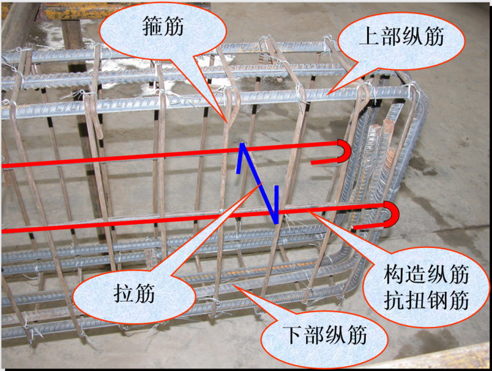 起步钢筋示意图图片