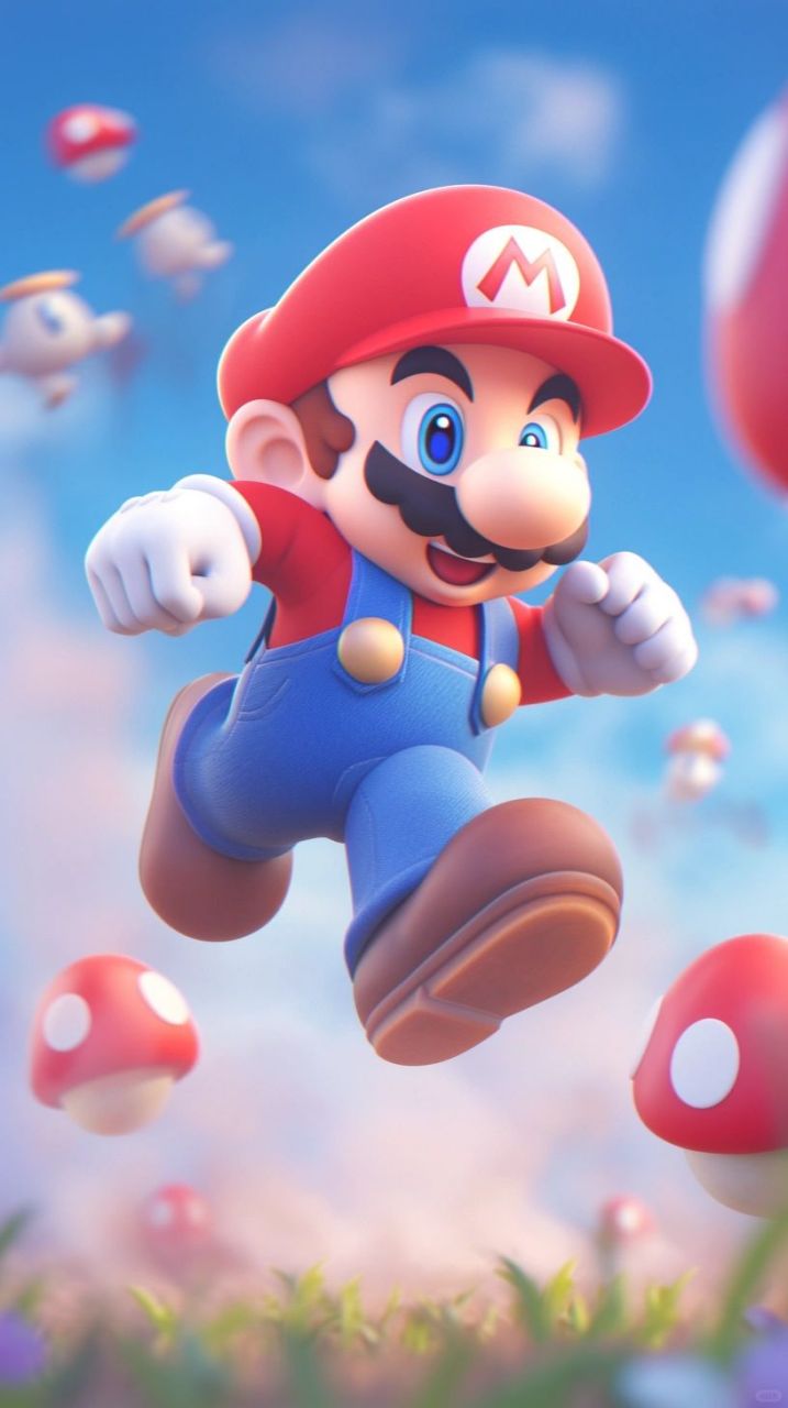 跟随马里奥追爱:冒险的奔跑之旅 在奇幻蘑菇王国中,马里奥展开了一场