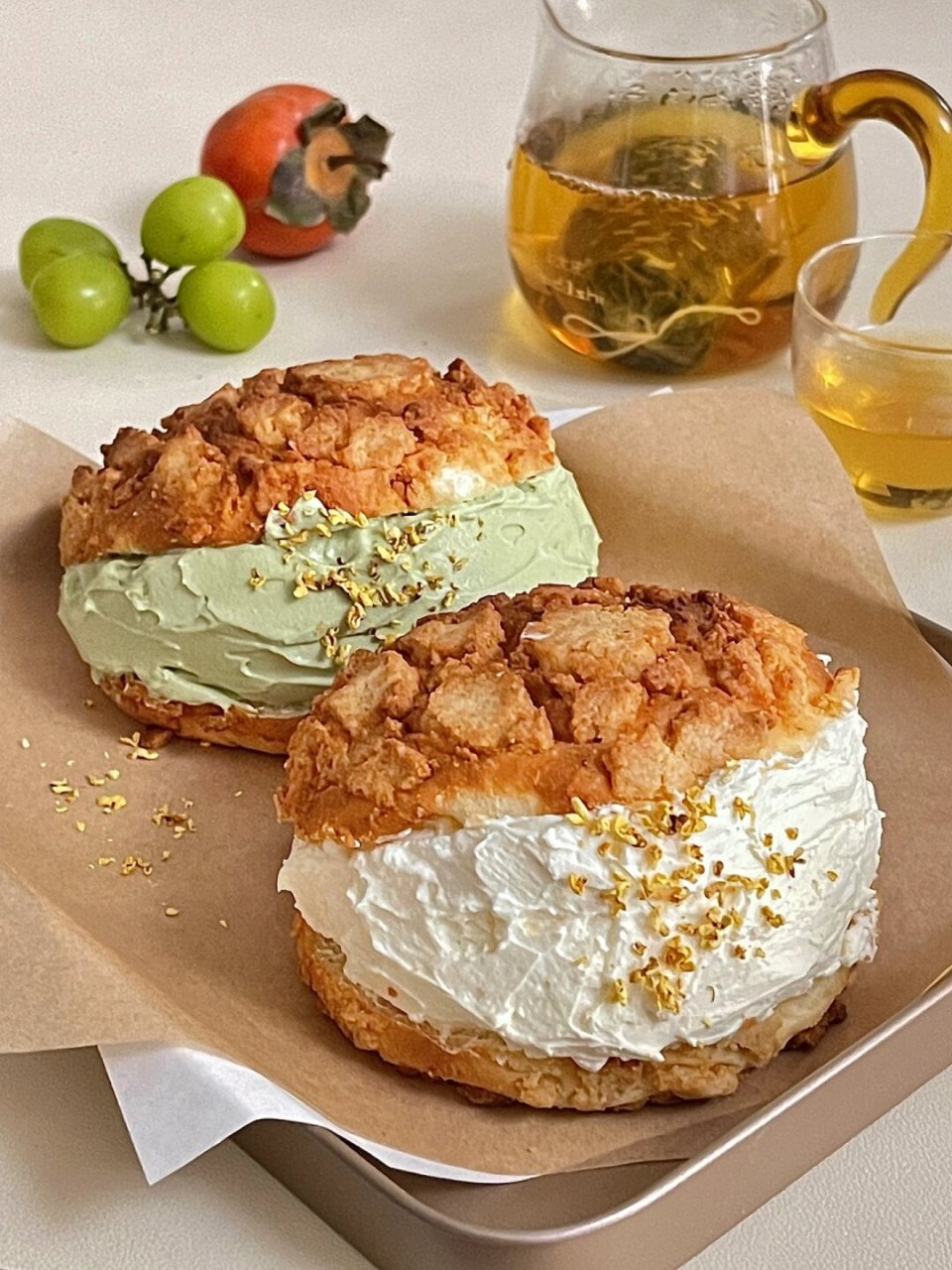 下午茶时间|自制奶油菠萝包 牛奶乌龙茶 有茶有好吃的甜品,才是快乐