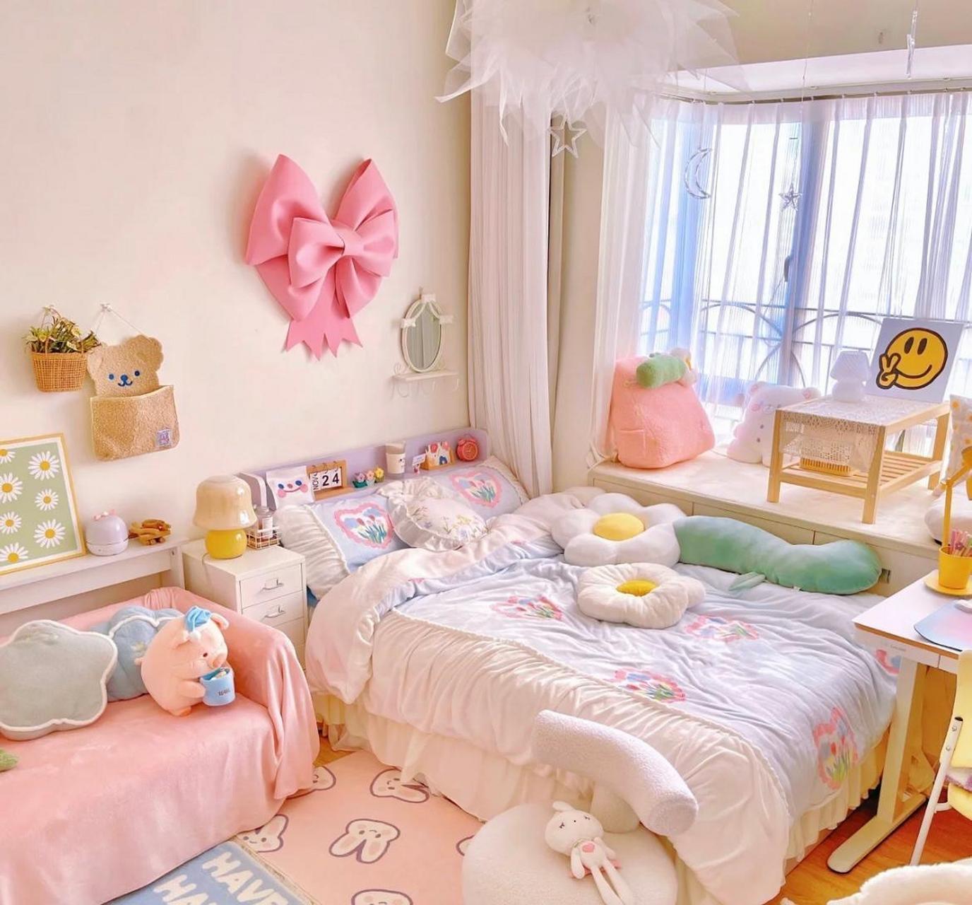少女心卧室|我把出租房布置成理想的家啦!