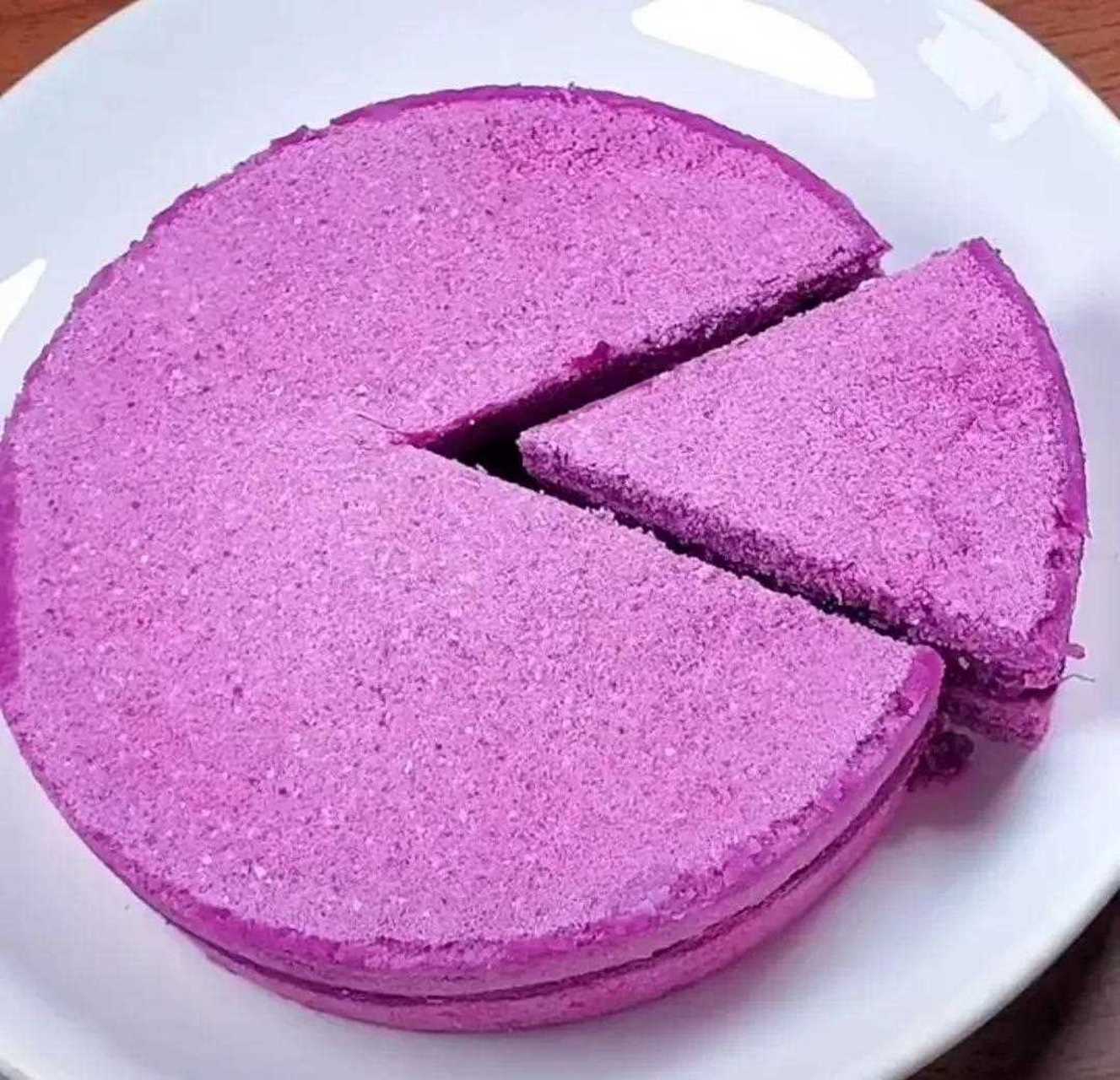 美食篇——紫薯松糕[绿丝带] 吃过各式各样的美食,你不一定吃过这一款