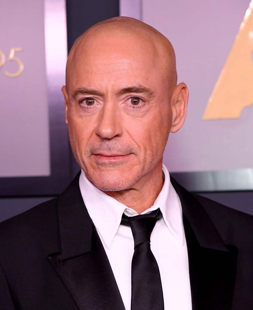 小罗伯特唐尼和夫人susan亮相第13届奥斯卡理事会奖,唐尼竟掉光头发