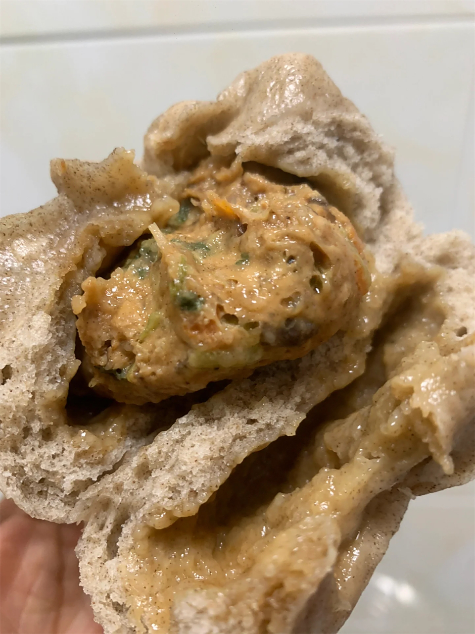 荞麦鸡肉包 减脂人的肉包子  打破你对肉包子的固有印象!