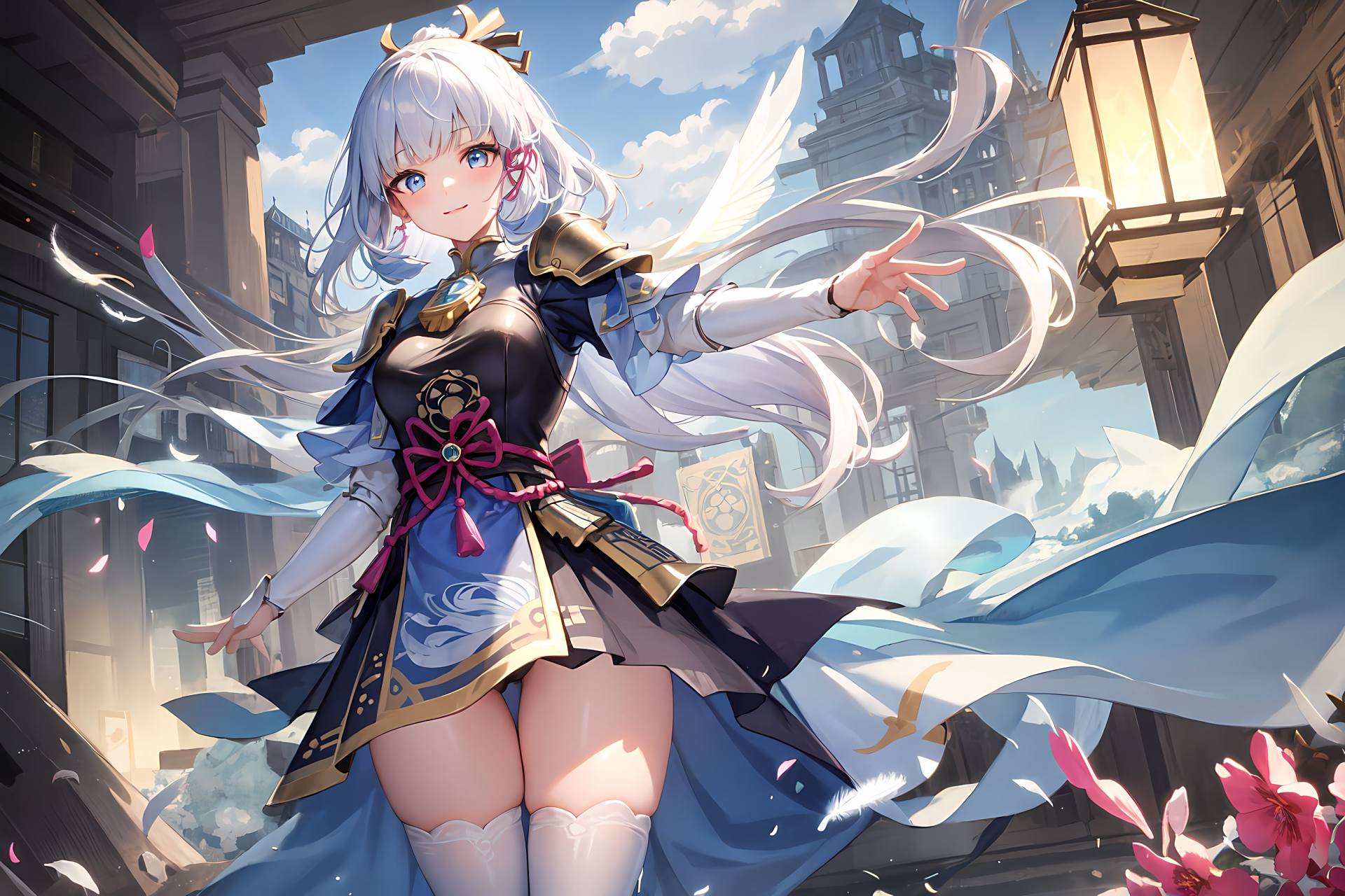 原神# #手机壁纸# 着甲的绫华