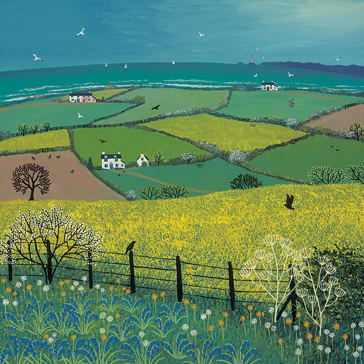 分享插画师 jo grundy 绘画作品.