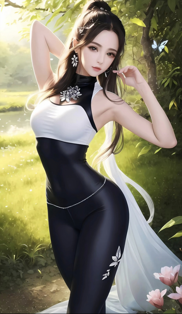 二次元紧身服装打扮的美女[偷笑]