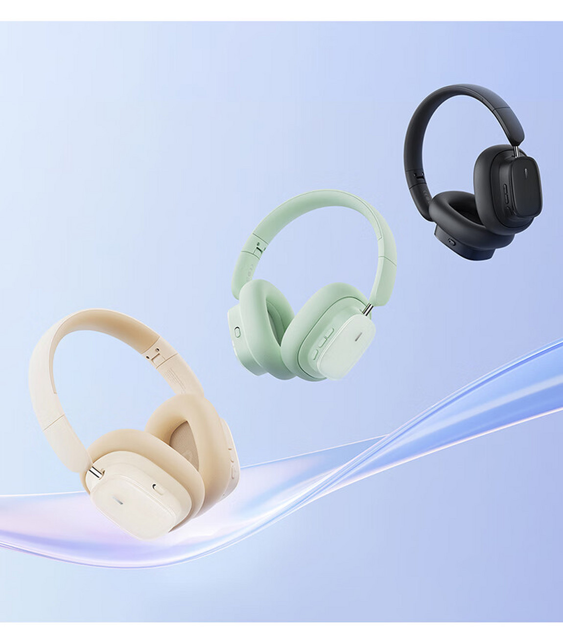 倍思h1i双金标版是一款头戴式蓝牙耳机,真无线设计,主动降噪,拥有100