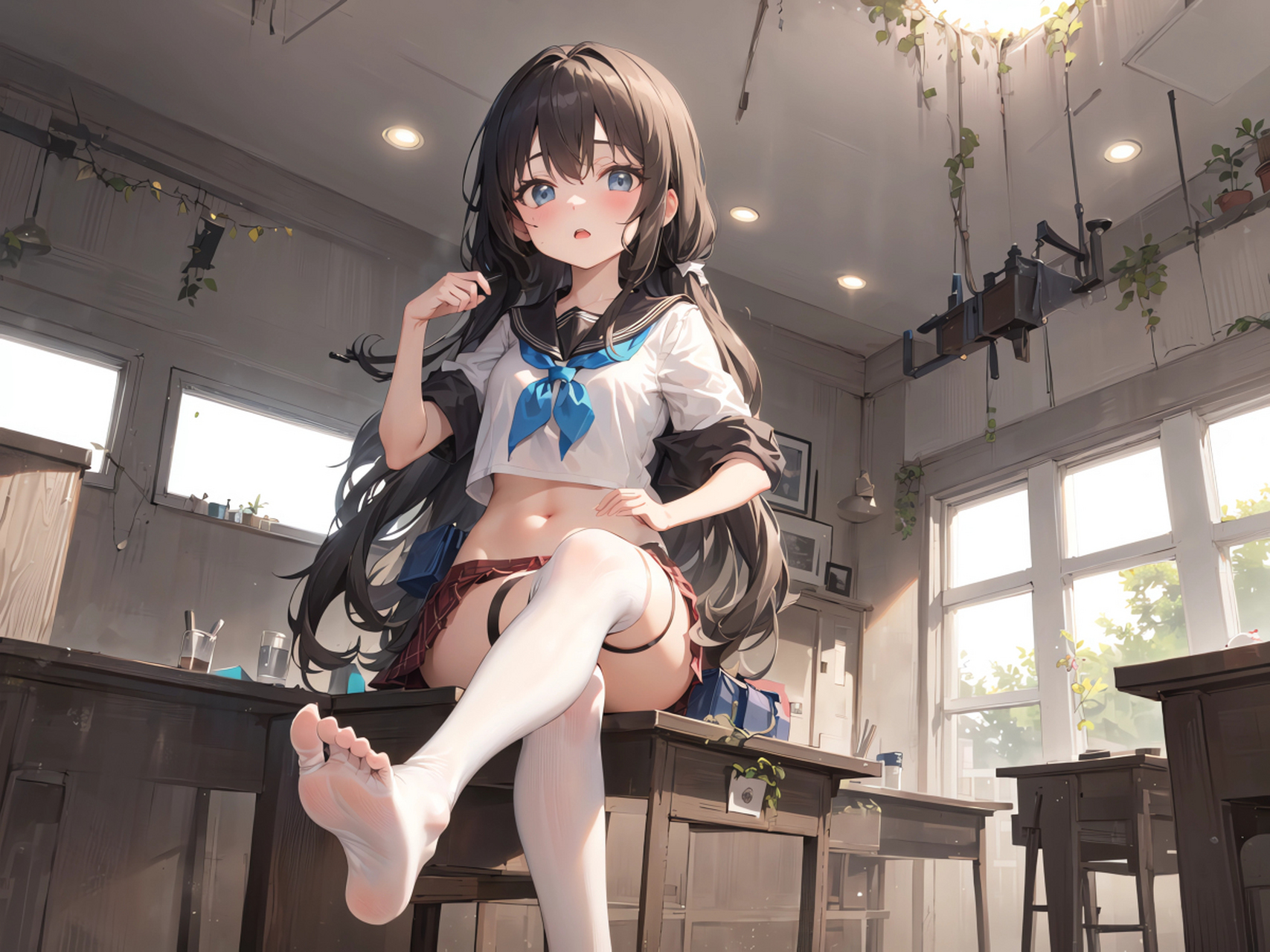 看起来很有活力的jk美少女[滑稽]  #二次元