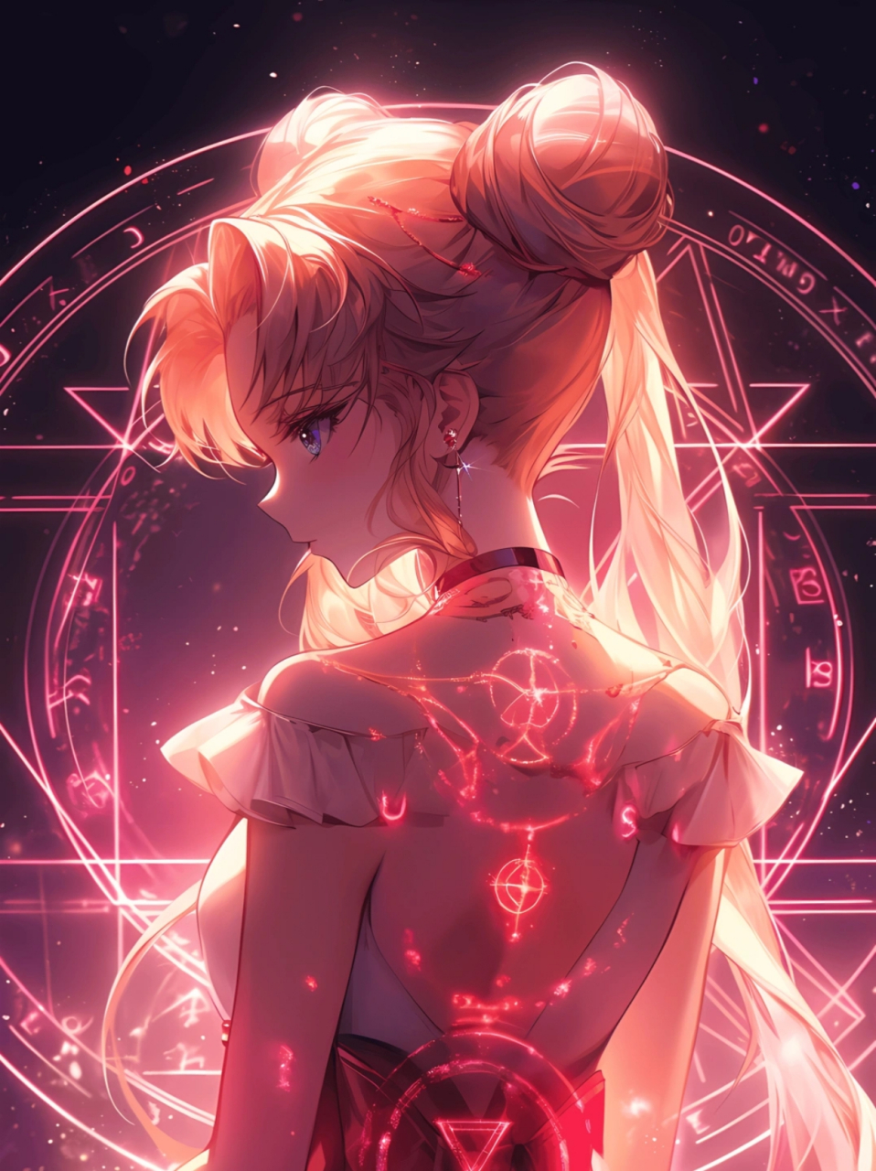 十二星座唯美魔法少女壁纸  每张壁纸有非常好的行星能量哦 太阳守护