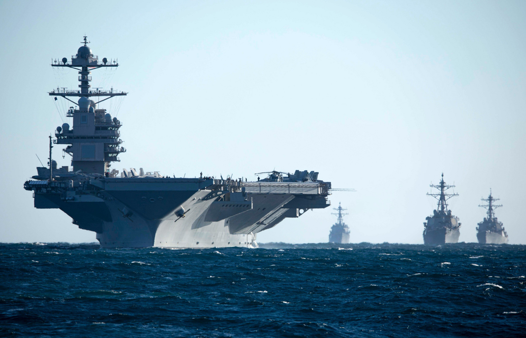 美国海军福特号核动力航空母舰资料图片,2023年的今天,美国海军凭借