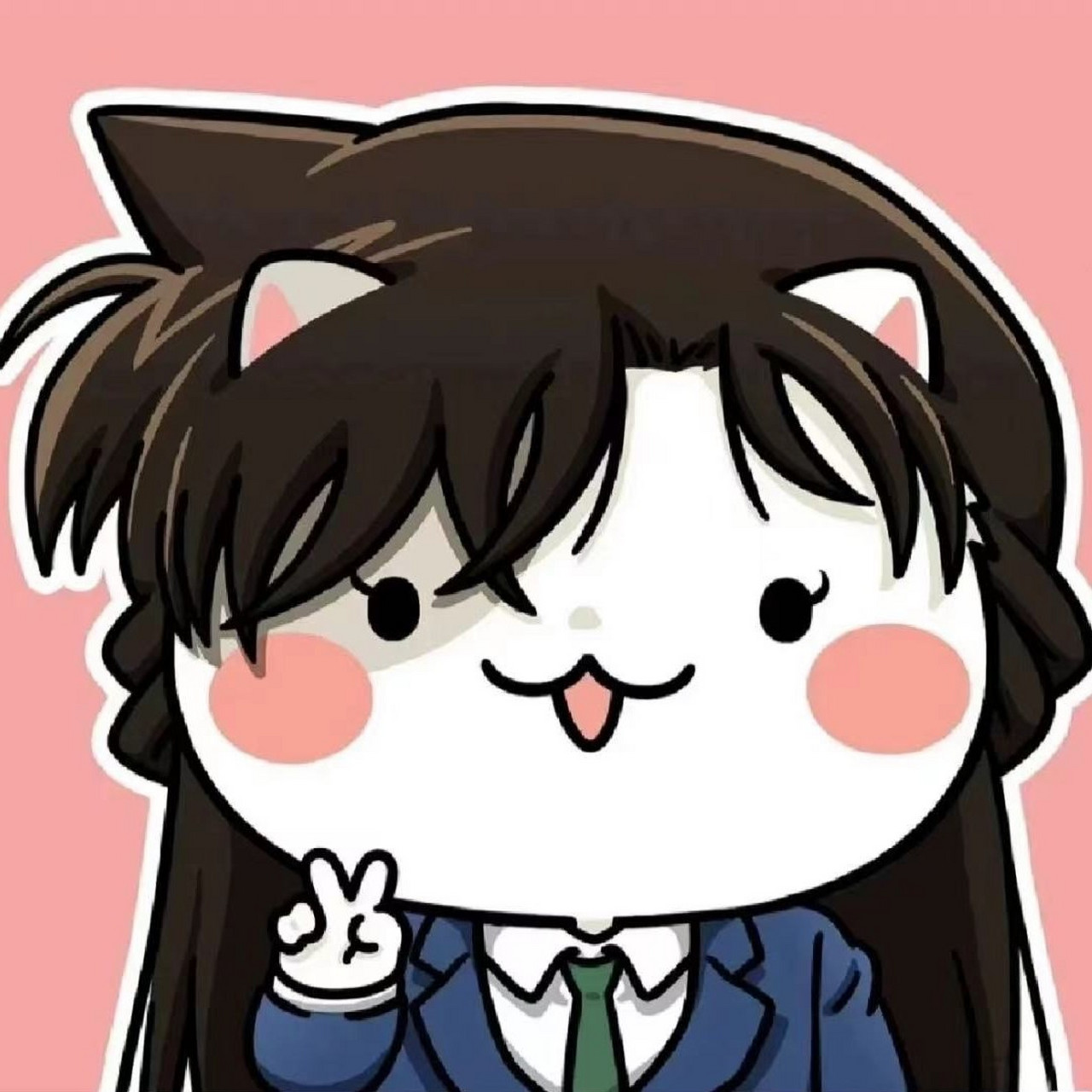 名侦探柯南版喵帕斯登场,迷你可爱的喵尔摩斯头像,快拿去情侣两两配对