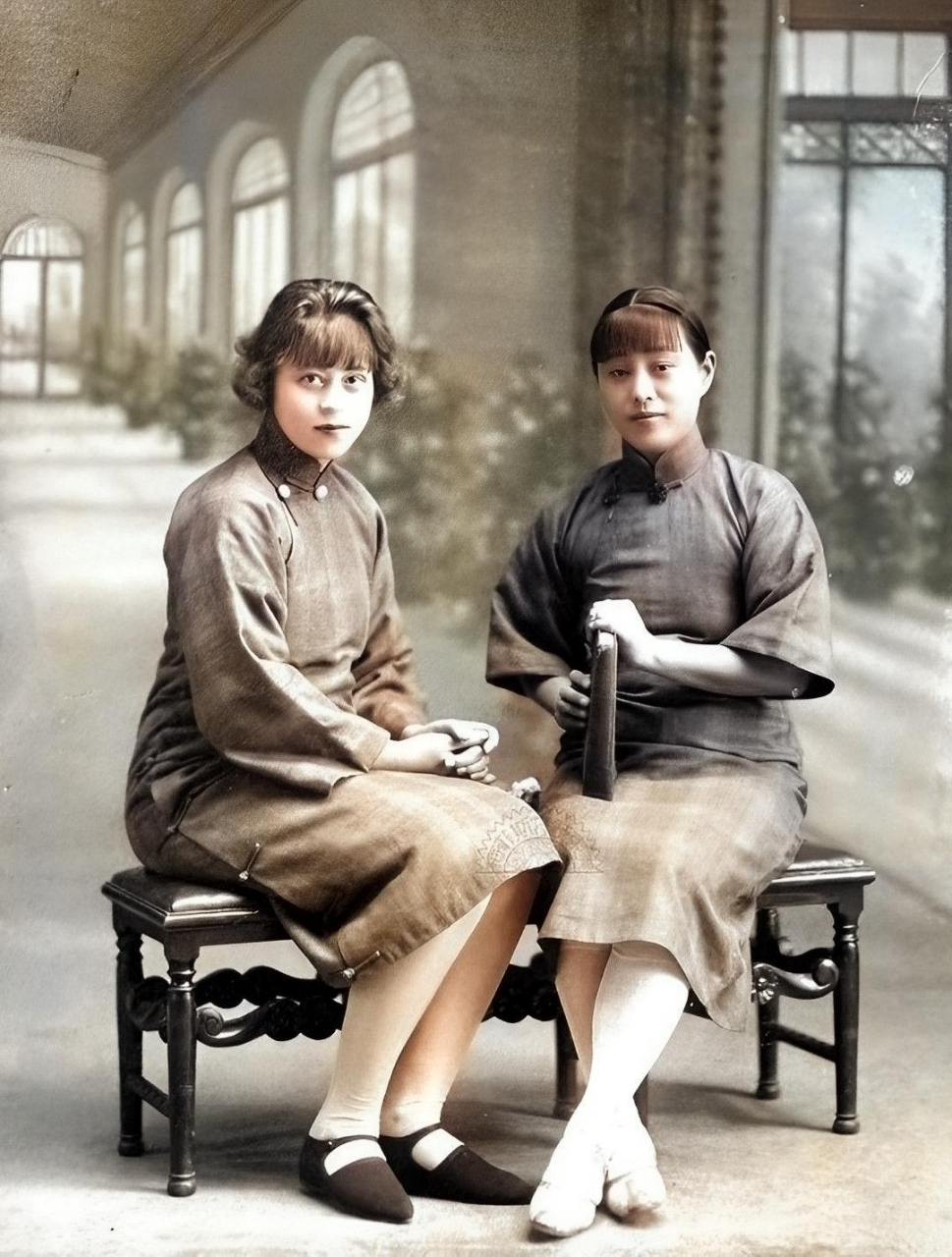 民国时期老照片 旗袍图片