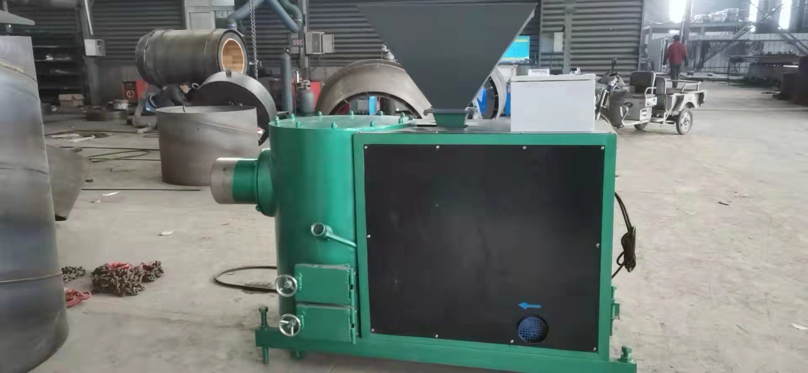 生物质颗粒燃烧机:   生物质颗粒燃烧机是一种利用生物质颗粒作为燃料