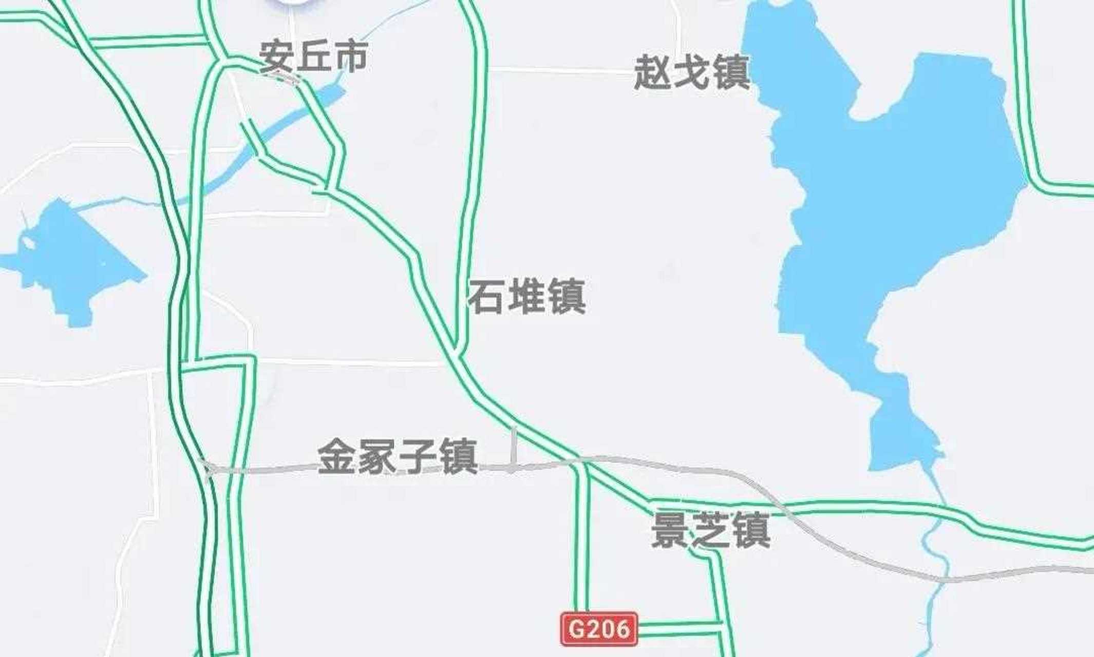 潍青高速(济青高速中线潍坊至青岛段)在安丘设两个收费站(出入口)