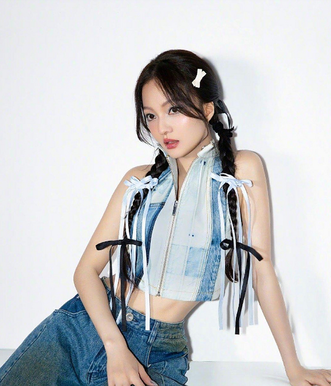 张韶涵 双马尾蝴蝶结造型好漂亮啊,时尚减龄,少女感十足.