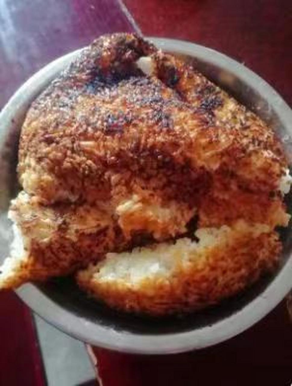 丈母娘给留的饭,我以为糊的肘子,一看原来是米嘎巴